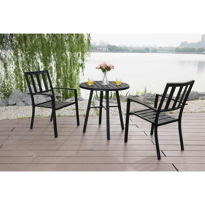 Ensemble de 3 tables basses d'extérieur Bavan