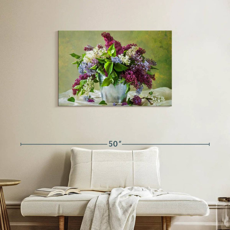 Harnek lilas dans un seau, H 24 po x l 36 po