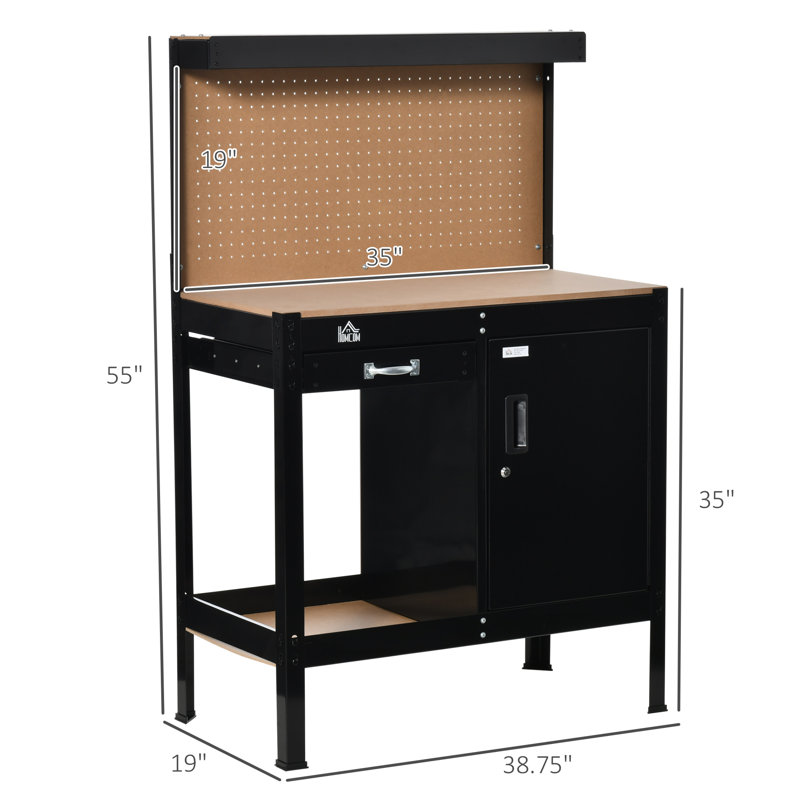 38.75'' W Manufactured Wood Top Workbench