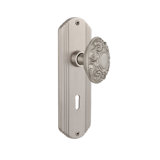 Deco Plate with Decorative Keyhole and Victorian Door Knob