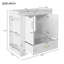 Meuble-lavabo simple 30 po avec plateau en résine Savelie