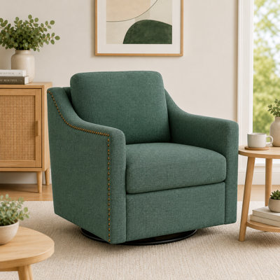 Fauteuil d'appoint pivotant rembourré