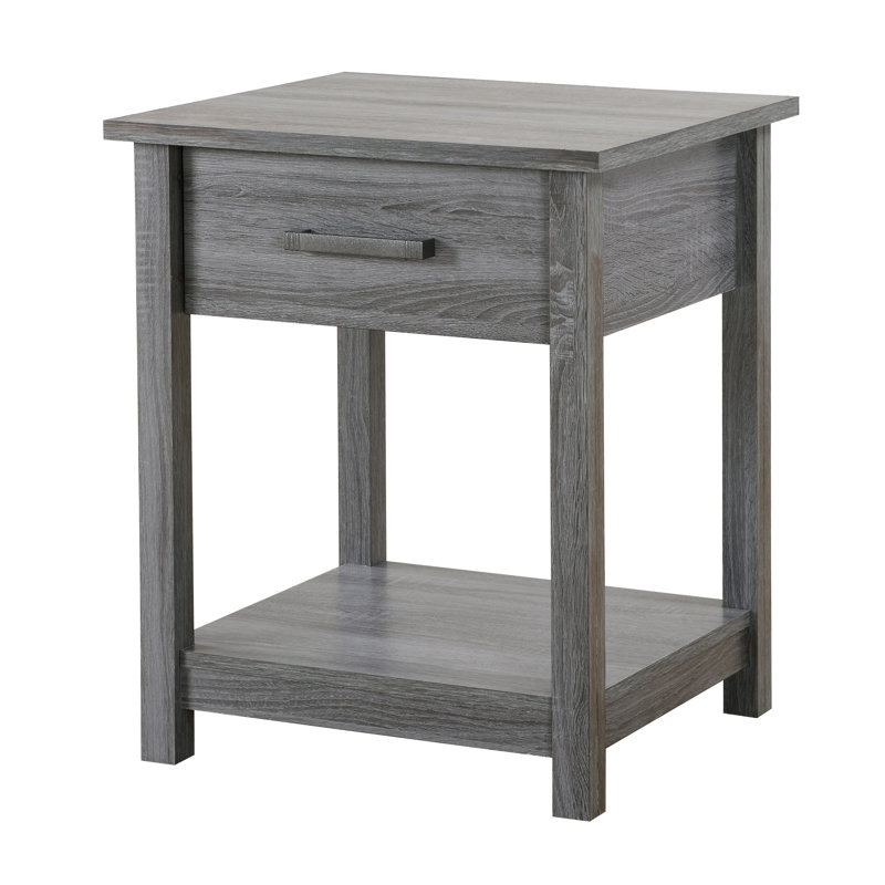 Table de chevet chic gris