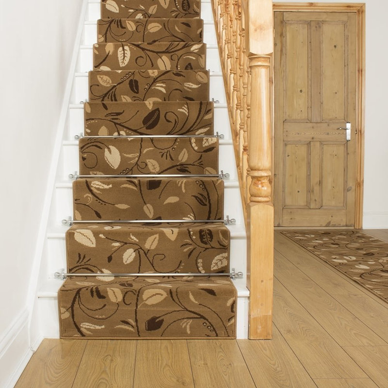 Stair Runner Altamirano Floral Indoor / Outdoor Area Rug, Runner 450cm x 60cm
