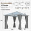 12 pi. L 10 pi. D Pavillon de jardin en polycarbonate pour l'extérieur - Pavillon de jardin à structure en acier avec filets et rideaux-108927682