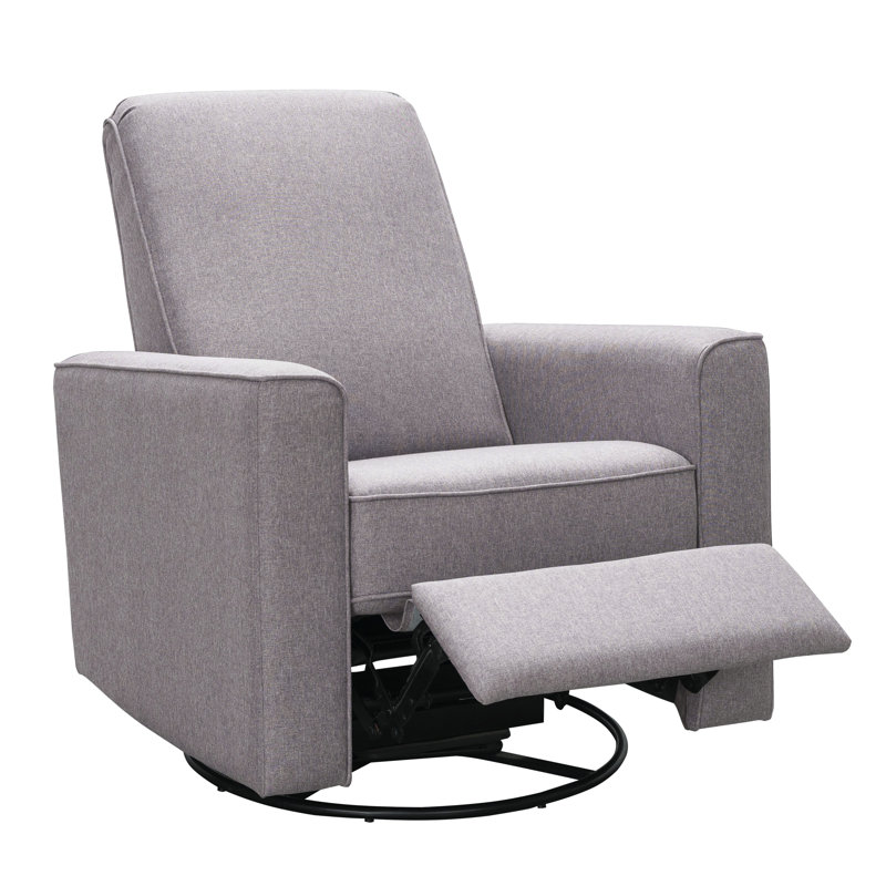 Fauteuil oscillant inclinable et pivotant Abbey, Polyester taupe