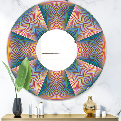 Illusion II Mid-Century Wall Mirror