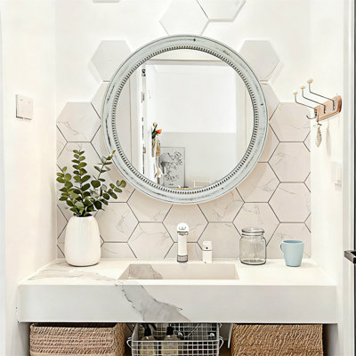 Miroir mural rond