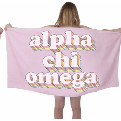 RetroWave Extra Large Cotton Beach Towel - Trendy, Lightweight, Multipurpose for Beach, Bath, and Pool