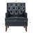 Faux Leather Accent Chair