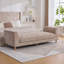 Banc rembourré en chenille avec coussins