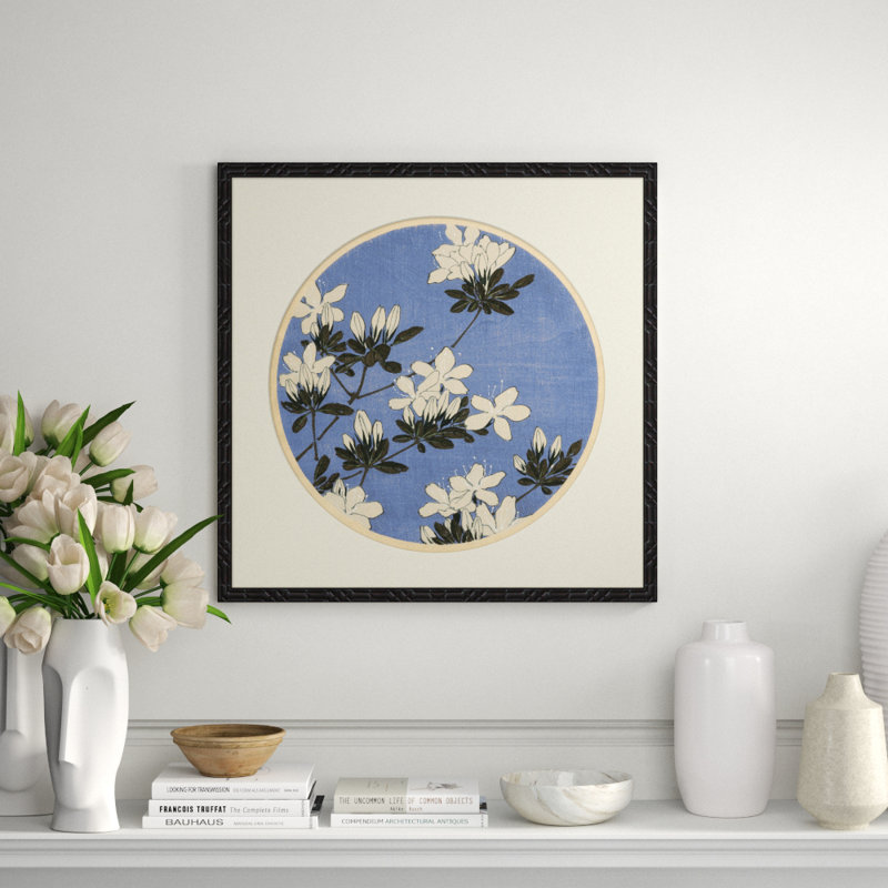 Cherry Blossom Woodblock I Giclee Print by Soicher Marin Archives, Gold
