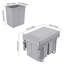 Poubelle de recyclage 40L