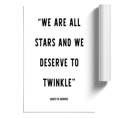 We Are All Stars - Frameless Print