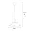 Lustre scandinave élégant, corps en métal noir et cuivre, 11,8 po x 11,8 po | Hauteur réglable jusqu'à 44,1 pouces | Douille E27 (40 W maximum) | Certifié IP20 | Parfait pour la décoration intérieure moderne et l'éclairage ambiant