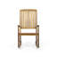 Chaise berçante rustique avec lattes extérieures en bois traditionnel et siège confortable