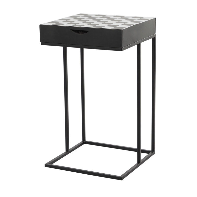 Limairy 16.5" Chess Table, Black