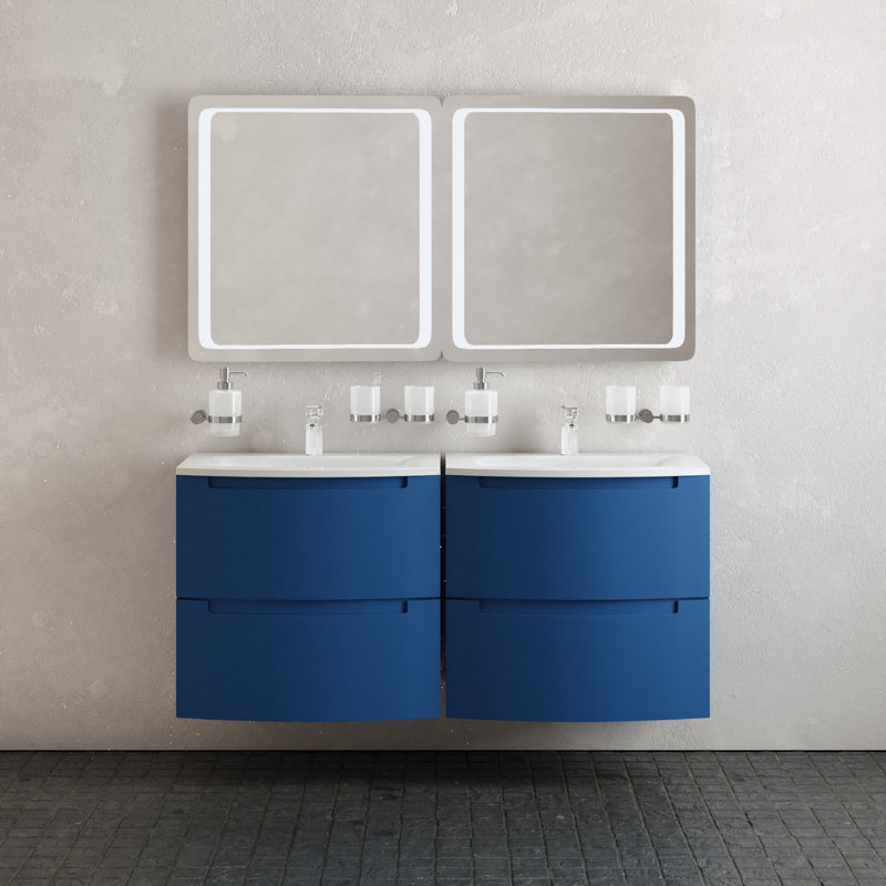 Meuble-lavabo mural moderne avec lavabo Panayotis