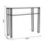 Millerstown 100cm Glass Top Console Table