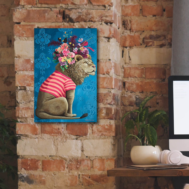  «Wally» par Heather Gauthier, art mural sur toile, 12 po x 18 po