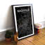 Nashville City Map - No Frame Print-10106631