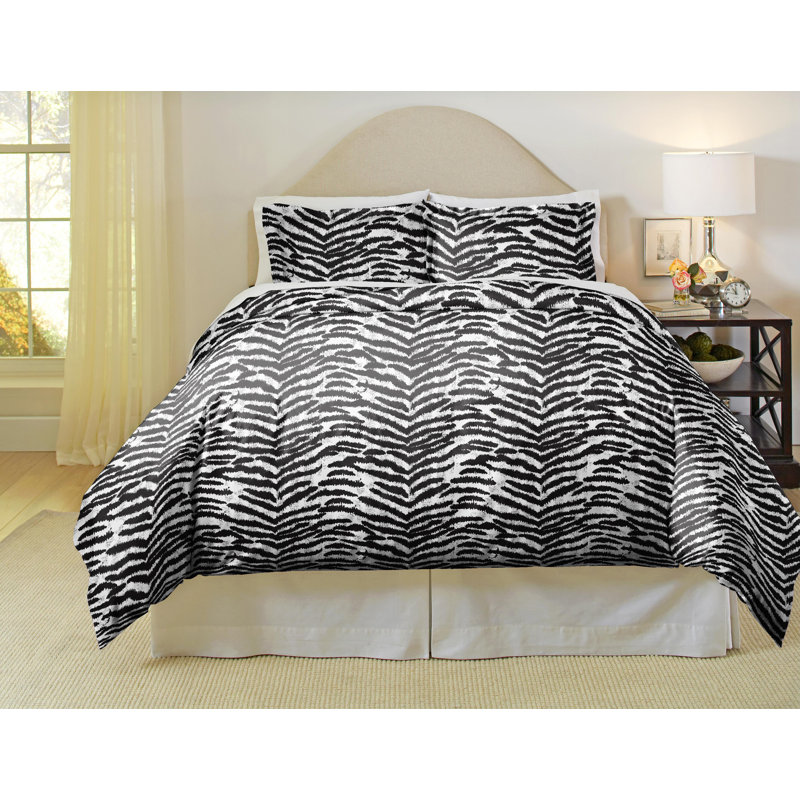 180 GSM Cotton Flannel Flannel Animal Print Duvet Cover Set, Twin/Twin XL