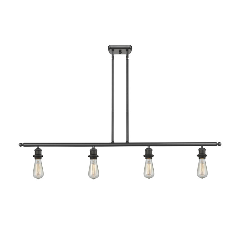 Luminaire suspendu linéaire à 4 lumières pour îlot de cuisine Mifley, Ampoule DEL 6 watts Vinage, Bronze huilé