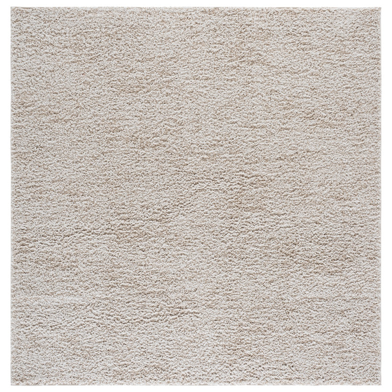 Everett Shag Performance Solid Color Indoor Rug, Square 6'7"