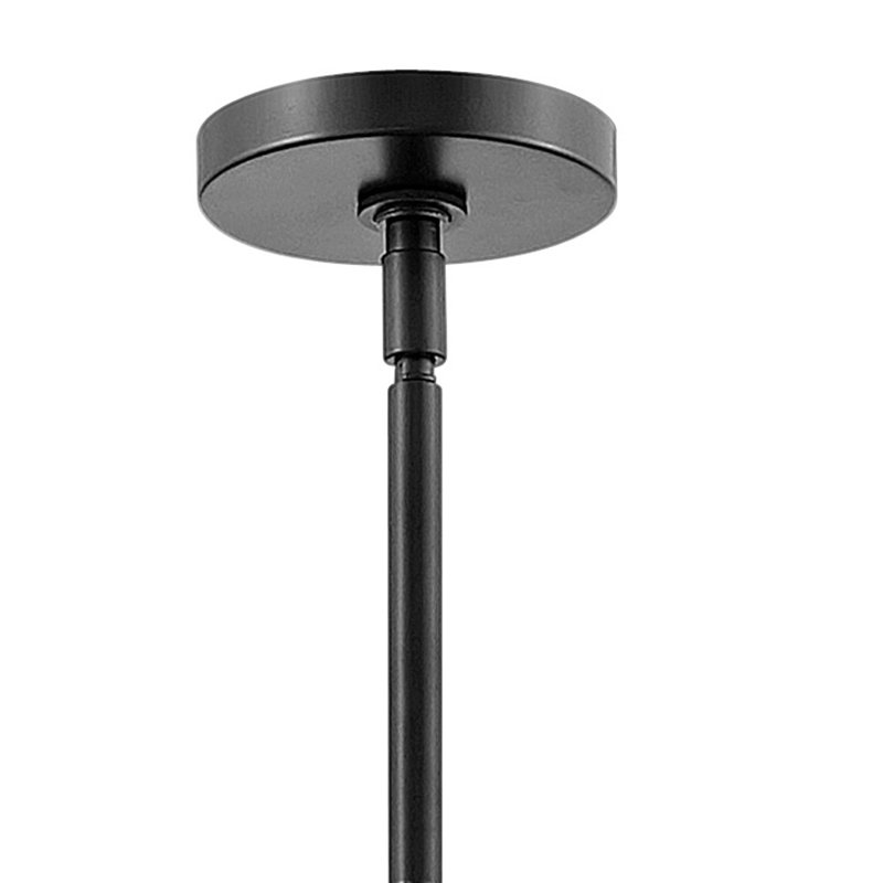 Archer 6-Light Sputnik Articulating Single Tier Chandelier, 26" H x 26" W x 26" D, Satin Black