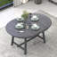Table de salle à manger extensible de style moderne - Gris, aspect élégant gris pour cadre de cuisine