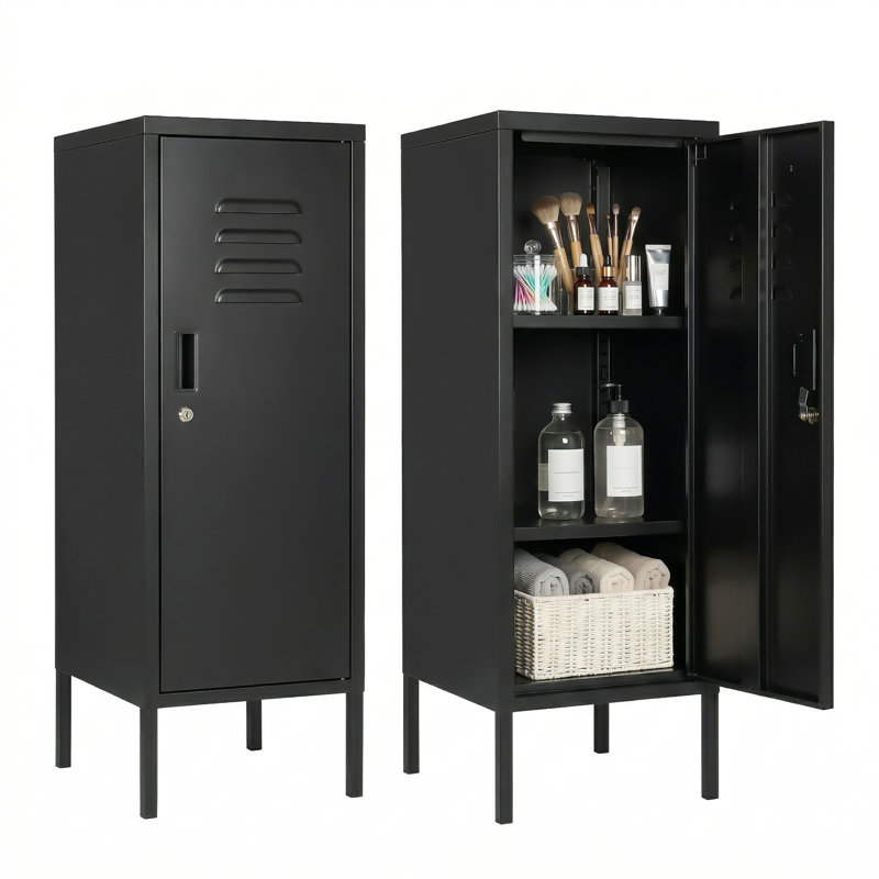 35cm Wide File Cabinet, Black