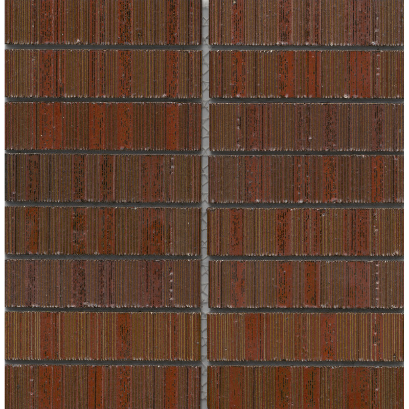 Newtro Black 12 in. x 12 in. Glossy Ceramic Wall Tile (14.24 sq. ft./Case), Red