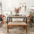 Millard 4-Person Metal and Wood Dining Table-1896887167