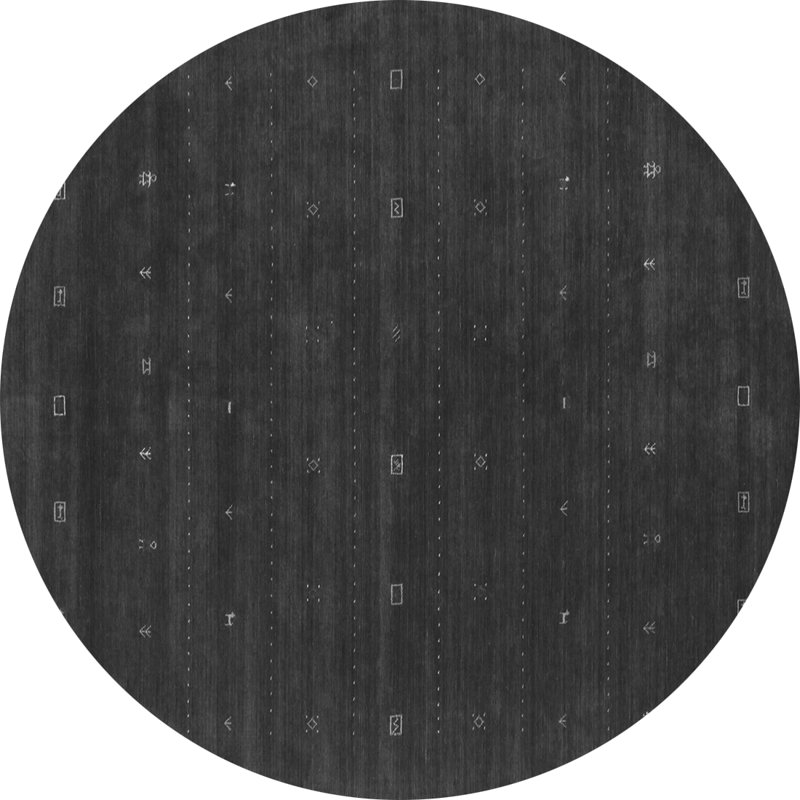Tapis contemporains gris 668, Rond 3 pi