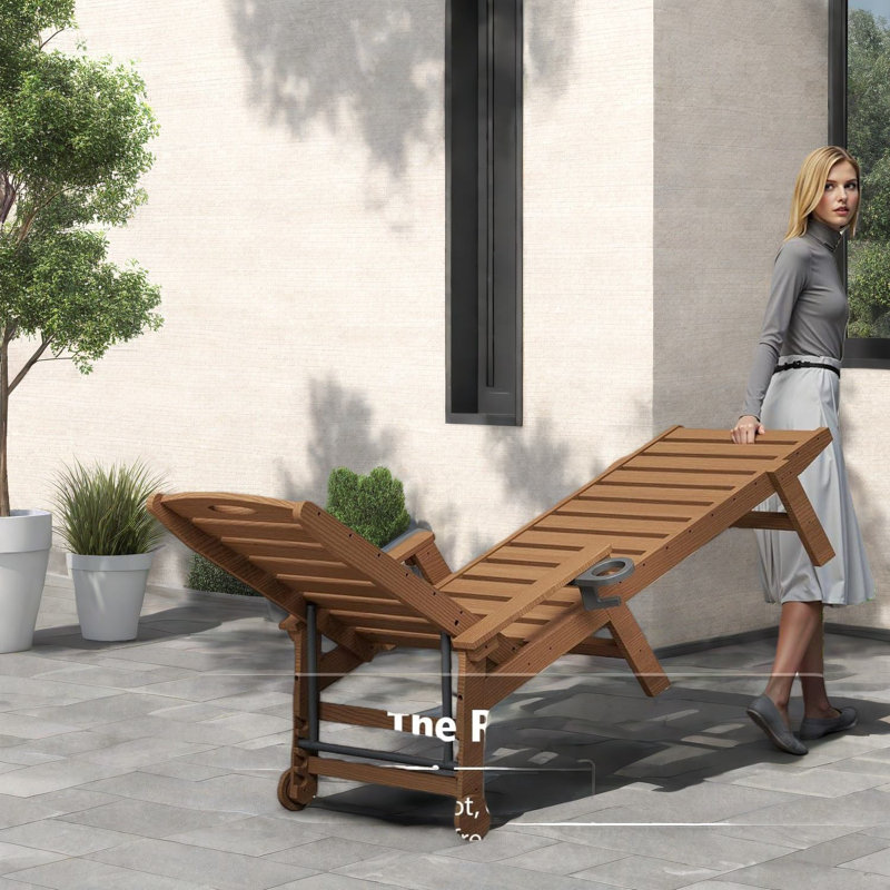 Ensemble de 2 chaises longues réglables pour patio, ensemble de piscine moderne en PEHD