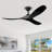 Reversible Dc Motor Ceiling Fan Featuring Premium Solid Wood Blades And App Based Smart Control,Suitable For Bedrooms, Living Rooms, And Covered Patios-1992281421-1988813944