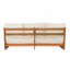 Paresseux d'extérieur 3 places en acacia beige-56101751