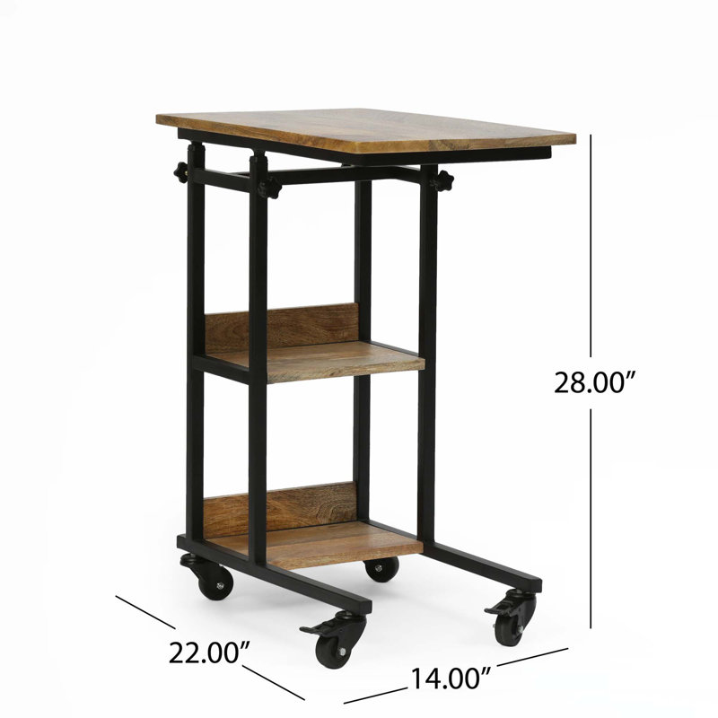 Table d'appoint en bois Makell