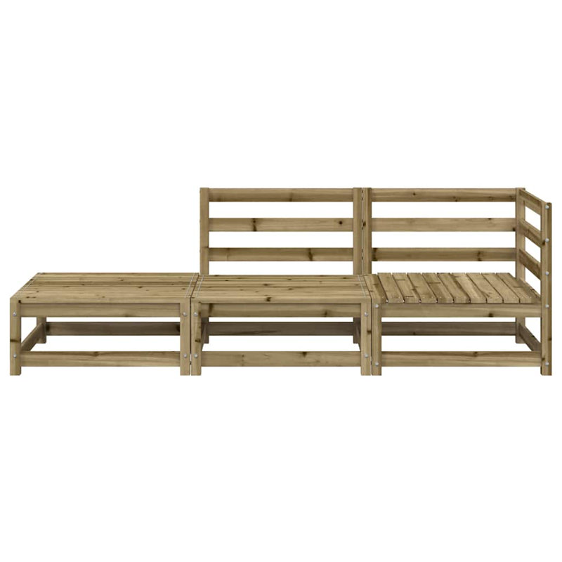 Maia 210cm Wide Wood Patio Sofa