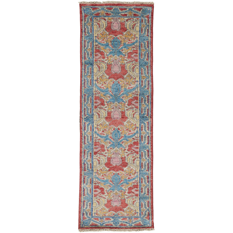 Tapis en laine Olajuwan, Tapis de couloir 2 pi 6 po x 8 pi