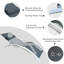  Ensemble de 2 chaises de patio inclinables réglables en aluminium recouvertes de PVC avec coussins-359464834-359464833