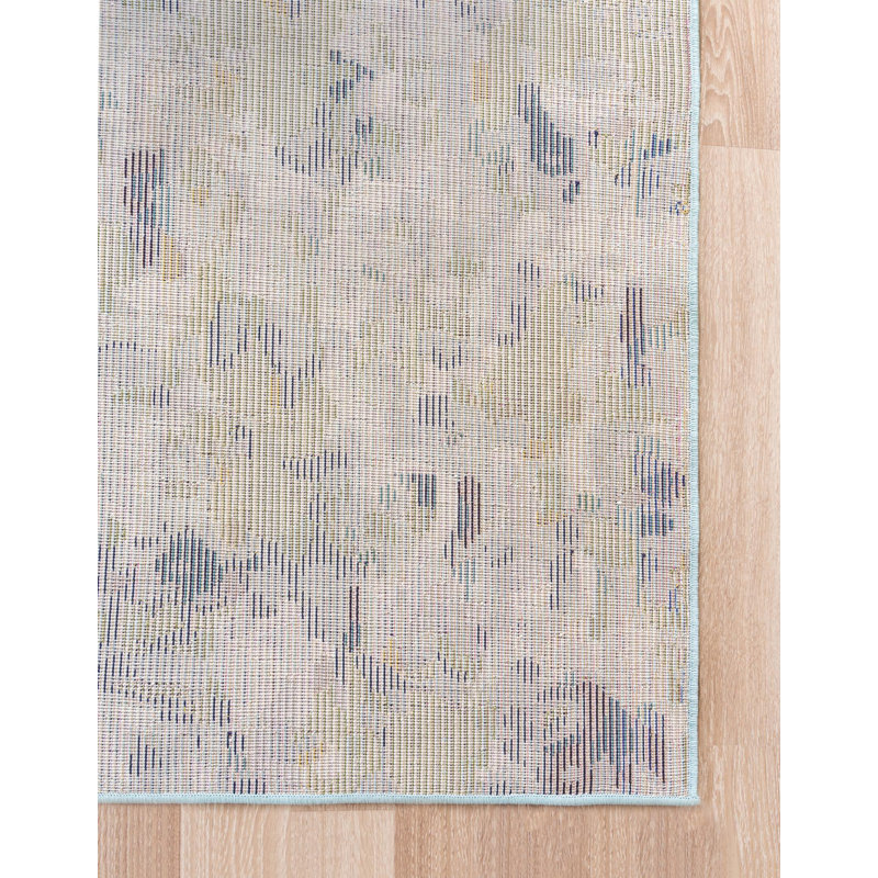 Hashimoto Abstract Light Blue Indoor Area Rug