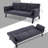 70" Multi-functional Sleeper Sofa Cotton And Linen Sofa Bed  -1281445660