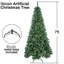 Arbre de Noël artificiel complet de 5 pi avec 344 pointes, branches articulées et support en métal stable pour petits espaces