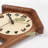 Brown Solid Wood House Shaped Pendulum Wall Clock