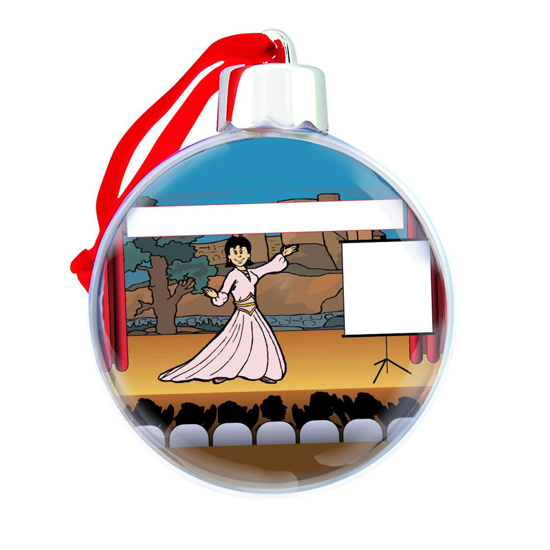 Ornement ampoule de Noël personnalisée, Oui