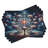 Polyester Dark Blue Multicolor Rectangle Placemat