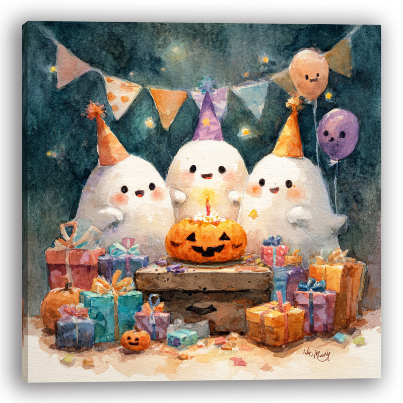 Art mural Ghostly Birthday Bash