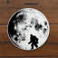 «Bigfoot Glow In Dark Moon Walking», plaque murale en métal Sasquatch
