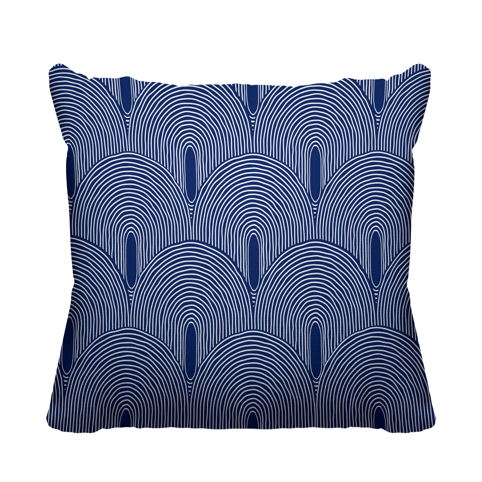 Limpo Indoor/Outdoor Throw Pillow, Navy Blue, 20" x 20"